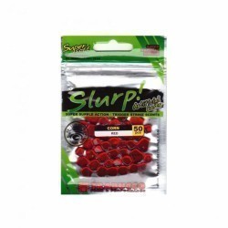 Porumb artificial semiflotant Trabucco Slurp Bait Corn, Red, 50buc/plic