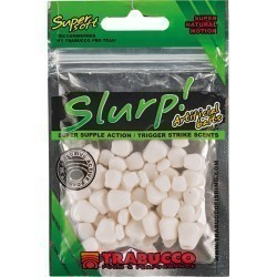 Porumb artificial semiflotant Trabucco Slurp Bait Corn, White, 50buc/plic