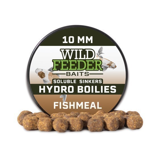 Boilies solubil Wild Feeder Baits Hydro Boilies, Fishmeal, 10mm