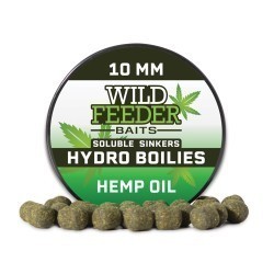 Boilies solubil Wild Feeder Baits Hydro Boilies, Hemp Oil, 10mm