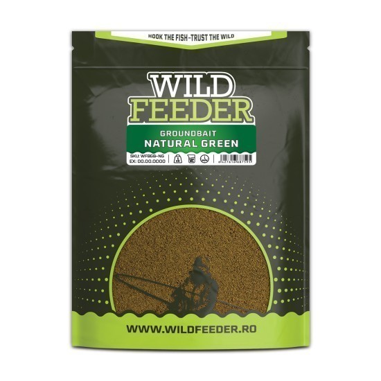 Nadă Wild Feeder Baits Natural Green, 1kg Nadă Wild Feeder Baits Natural Green, 1kg