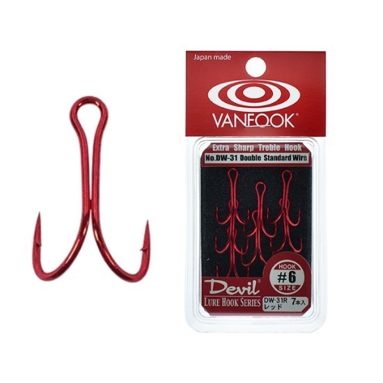Ancore duble Vanfook DW-31R Red Devil Treble Ancore duble Vanfook DW-31R Red Devil Treble