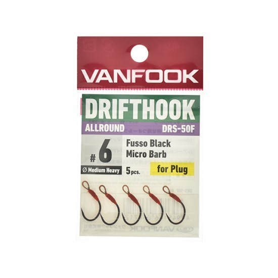 Carlige Vanfook DRS-50F Fusso Black Hooks Carlige Vanfook DRS-50F Fusso Black Hooks