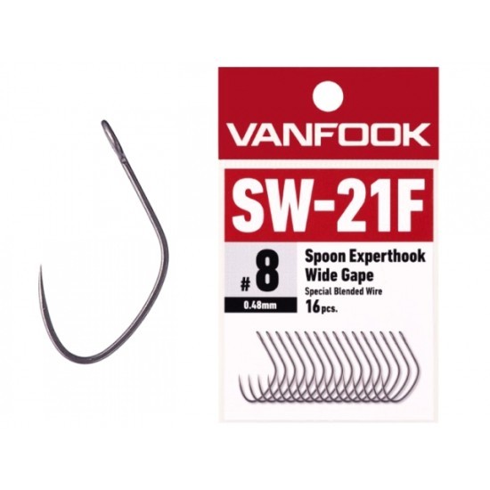 Carlige Vanfook SW-21F Spoon Expert Hook Wide Gape