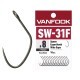 Carlige Vanfook SW-31F Spoon Experthook Wide Gape Medium Wire