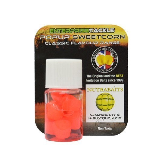 Enterprise Tackle Pop-up Sweetcorn Classic Cranberry and N-Butyric Enterprise Tackle Pop-up Sweetcorn Classic Cranberry and N-Butyric