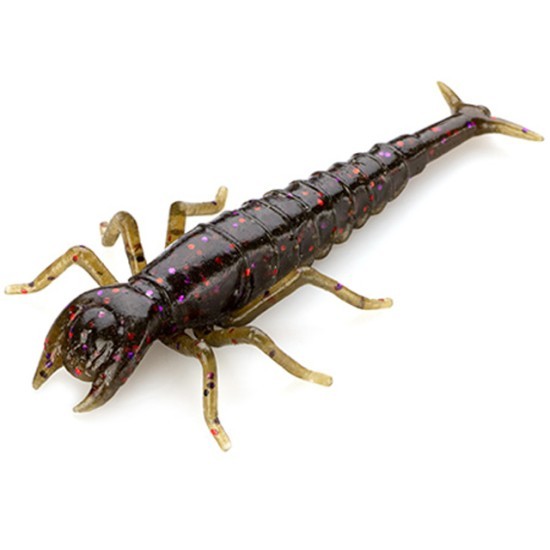 Larve FishUp Diving Bug, Culoare 050 Green Pumpkin Brown Red & Purple, 5cm, 8buc/plic Larve FishUp Diving Bug, Culoare 050 Green Pumpkin Brown Red & Purple, 5cm, 8buc/plic