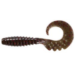 FishUp Fancy Grub 2.5cm #050 Green Pumpkin Brown Red & Purple