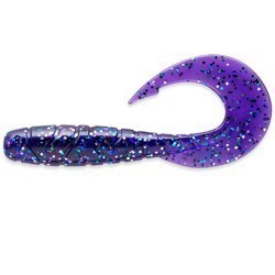 FishUp Mighty Grub 10cm #060 Dark Violet Peacock & Silver