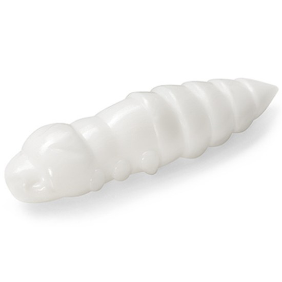 Larve FishUp Trout Series Pupa Cheese, Culoare 009 White, 3.2cm, 10buc/plic