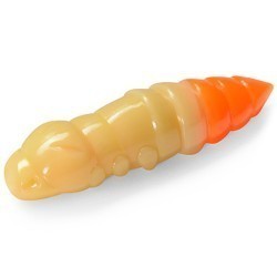 Larve FishUp Trout Series Pupa Cheese, Culoare 135 Cheese Hot Orange, 3.2cm, 10buc/plic