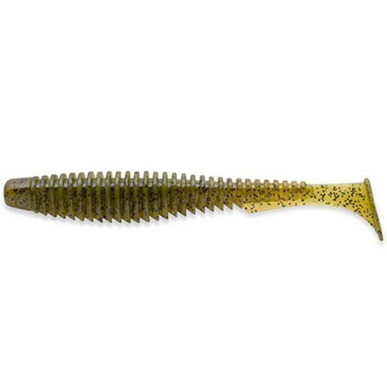 Shad FishUp U-Shad 4", Culoare 074 Green Pumpkin Seed, 10.1cm, 8buc/plic