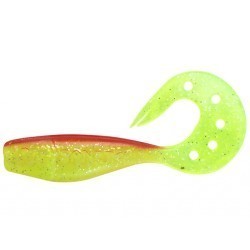 Shad Delalande Sandra Chartreuse Red Back, 9cm, 1buc/plic