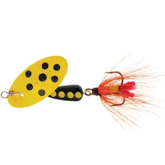 Lingurita rotativa Panther Martin Classic Dressed Fly #2 Yellow Yellow