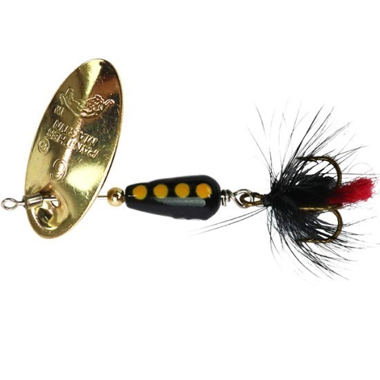 Lingurita rotativa Panther Martin InLine Swivel Fly #2 Gold Black