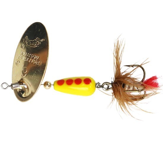 Lingurita rotativa Panther Martin InLine Swivel Fly #2 Gold Brown