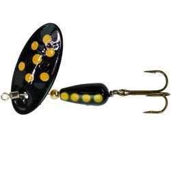 Lingurita rotativa Panther Martin InLine Swivel Spotted #2 Black