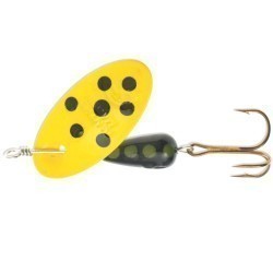 Lingurita rotativa Panther Martin Spotted Series #2 Yellow Black