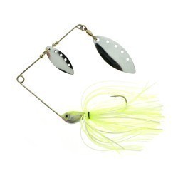 Spinnerbait RTB Dual Blade Spinnerbait 16g, Chartreuse Silver Glitter