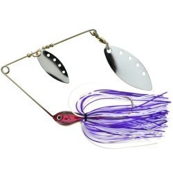 Spinnerbait RTB Dual Blade Spinnerbait 16g, Purple Black Silver Glitter