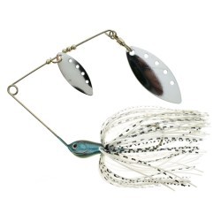 Spinnerbait RTB Dual Blade Spinnerbait 16g, Silver Black Glitter