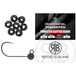 Lest RTB Tungsten Beads Black, 0.72g/4.6mm, 10buc/plic