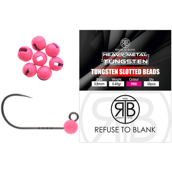 Lest RTB Tungsten Beads Pink, 0.40g/3.8mm, 10buc/plic