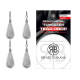 Plumbi Dropshot RTB Tungsten Tear Drop Weights, 5.3g, 4buc/plic