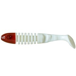 Shad Delalande Skeleton White Red Head, 11cm/1buc