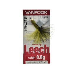 Vanfook Leech LC-08BL 0.8g Olive and Black