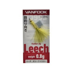 Vanfook Leech LC-09BL 0.8g Olive and Yellow