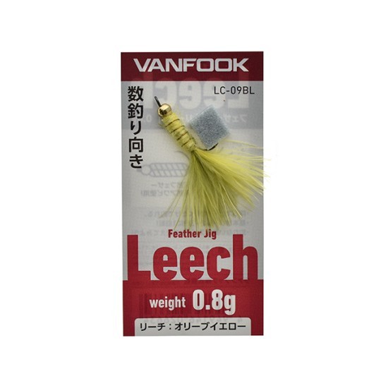 Vanfook Leech LC-09BL 0.8g Olive and Yellow Vanfook Leech LC-09BL 0.8g Olive and Yellow