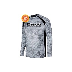Bluză Biwaa cu protecție solară UPF50+, Grey Camo, mărimea undefined