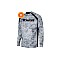 Bluză Biwaa cu protecție solară UPF50+, Grey Camo, mărimea undefined