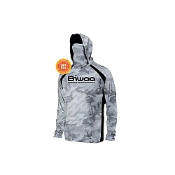 Bluză Biwaa cu protecție solară UPF50+, Grey Camo, mărimea undefined