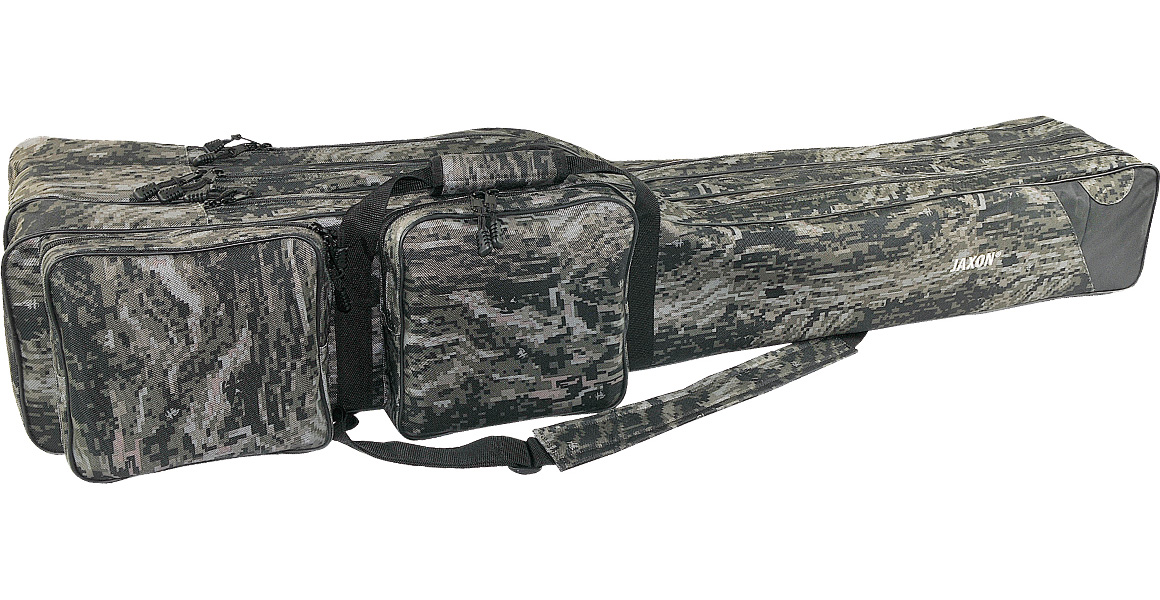 Husă Jaxon, Camo Grey, 3 compartimente, 130cm