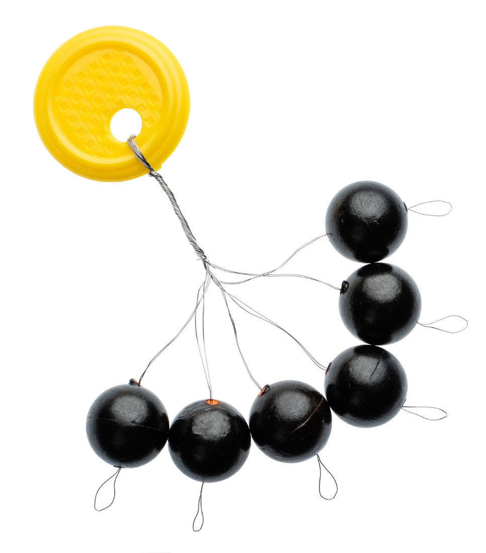 Oprioare cauciuc Jaxon Maxi Line 7mm, Negre