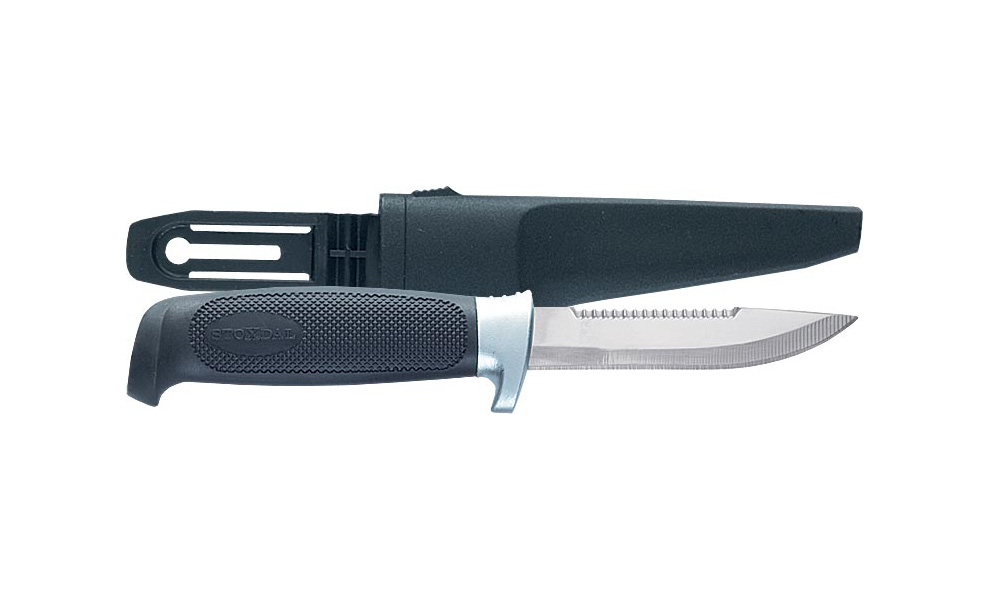 Cuțit universal + Teacă plastic Jaxon 01B, 22cm