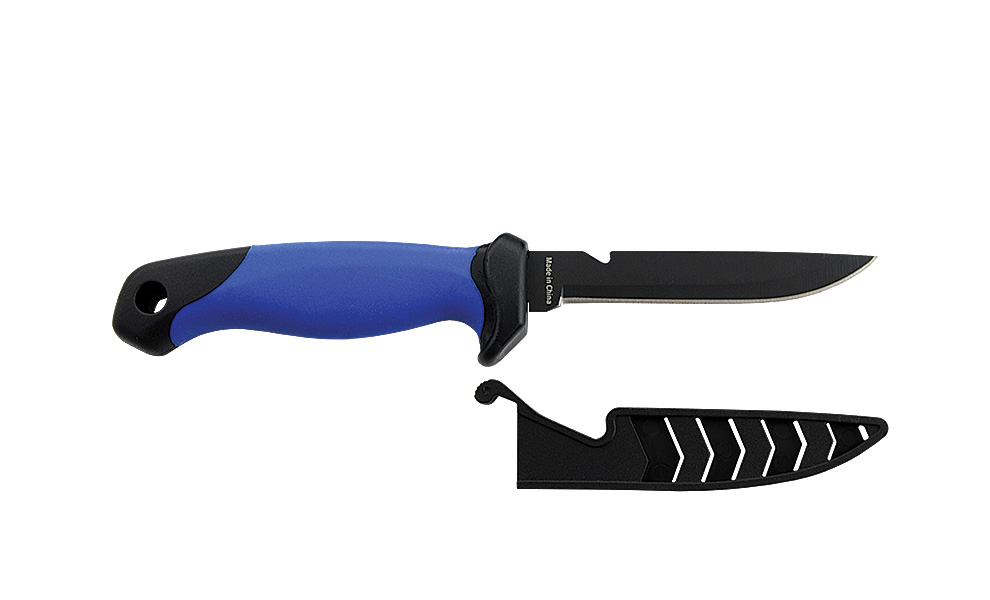 Cuțit pentru filetat + Teacă plastic Jaxon 24M, 23cm