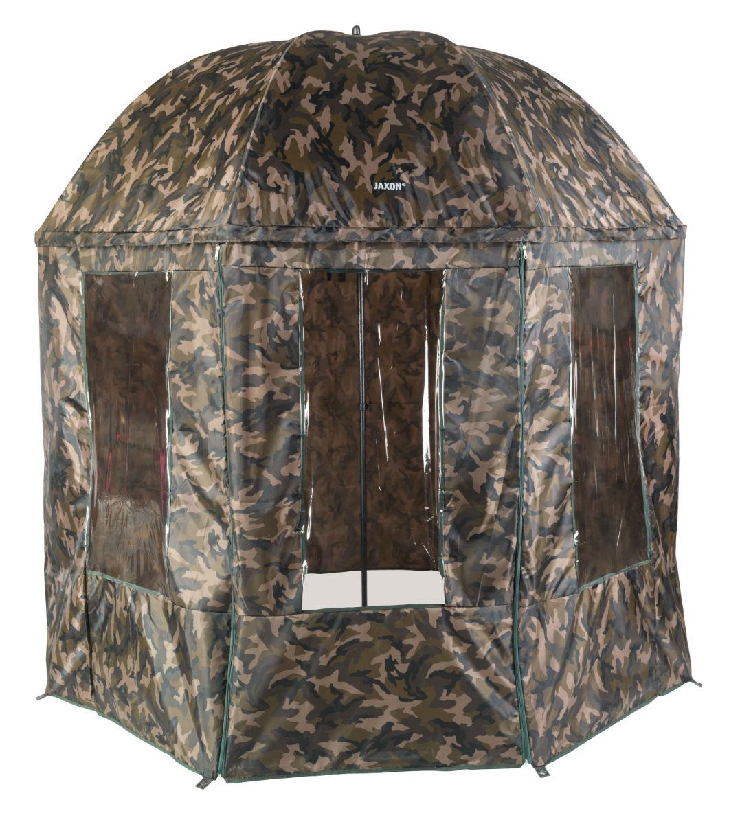 Umbrelă cu paravan Jaxon Model 046, Camou, 250cm