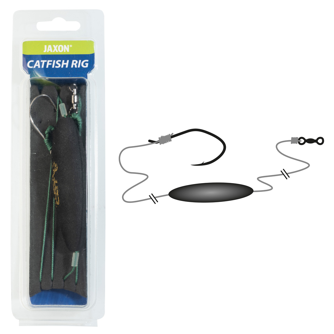 Montură pentru somn cu plută Jaxon Live Bait, #4/0, 80cm, 1buc/blister