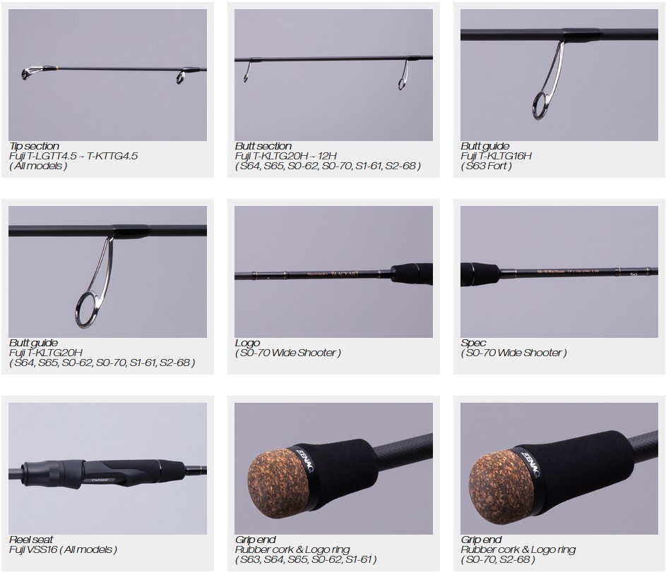 Lansetă Zenaq Spirado Blackart S2-68 Dragger, 2.02m/3.5-14g, 1buc
