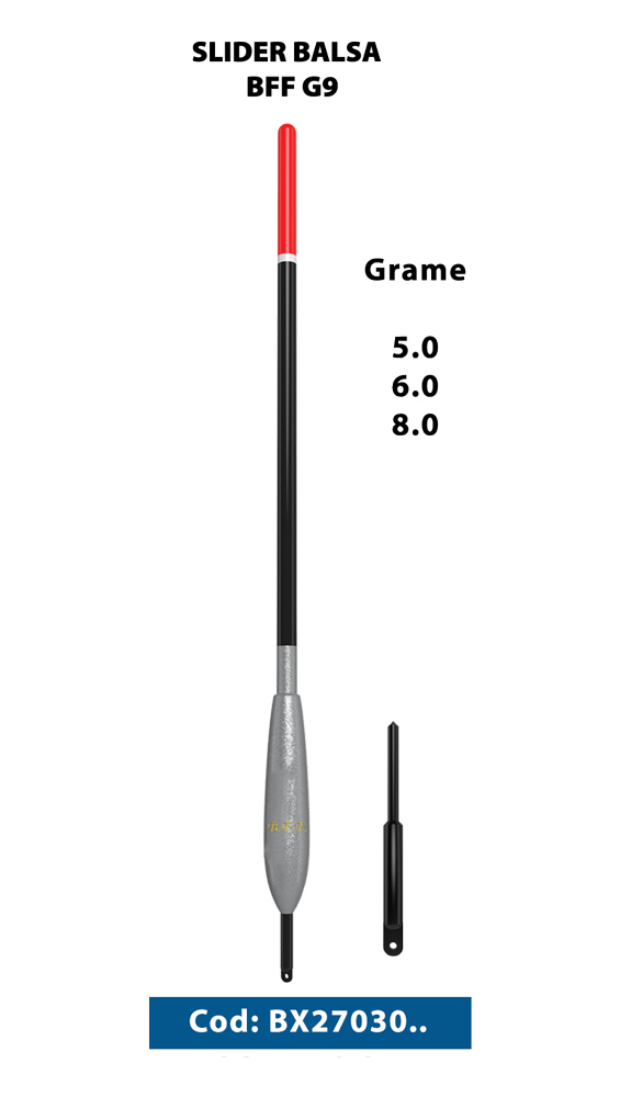Plută waggler BFF Slider Balsa G9, 8g