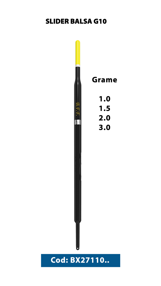 Plută waggler BFF Slider Balsa G10, 1g