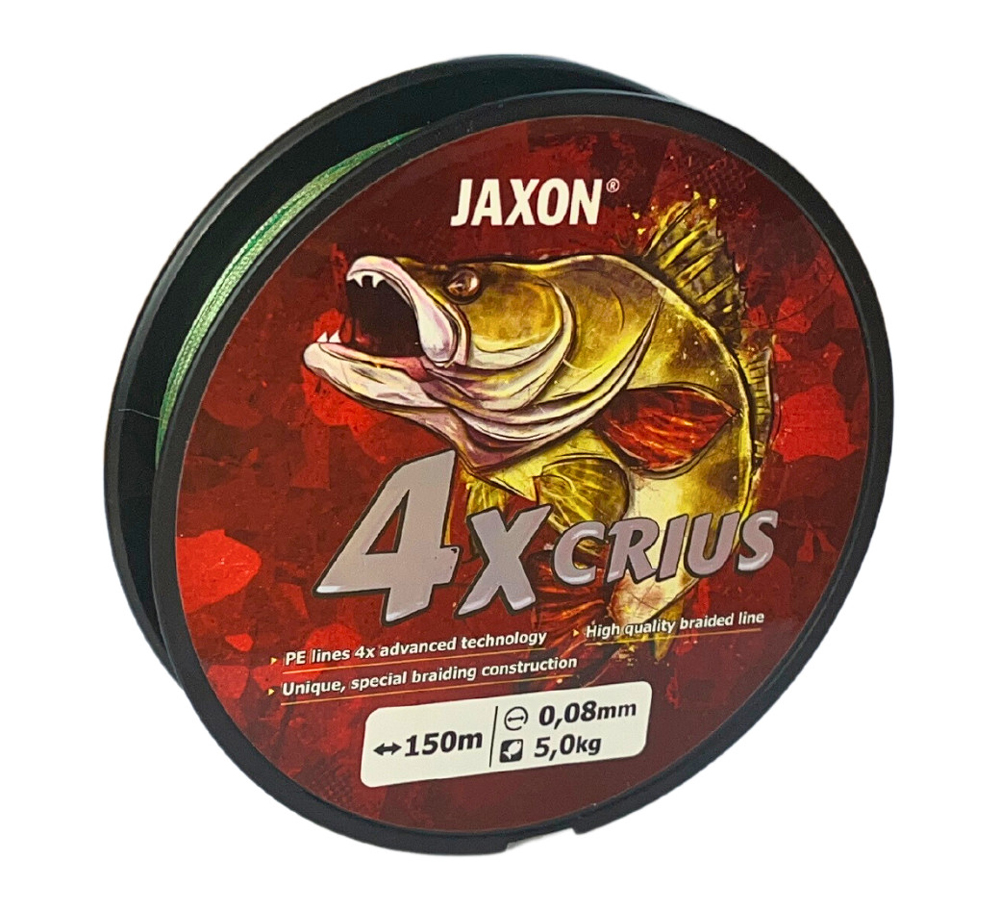 Fir textil Jaxon Crius X4, Dark Green, 0.12mm/10kg, 150m