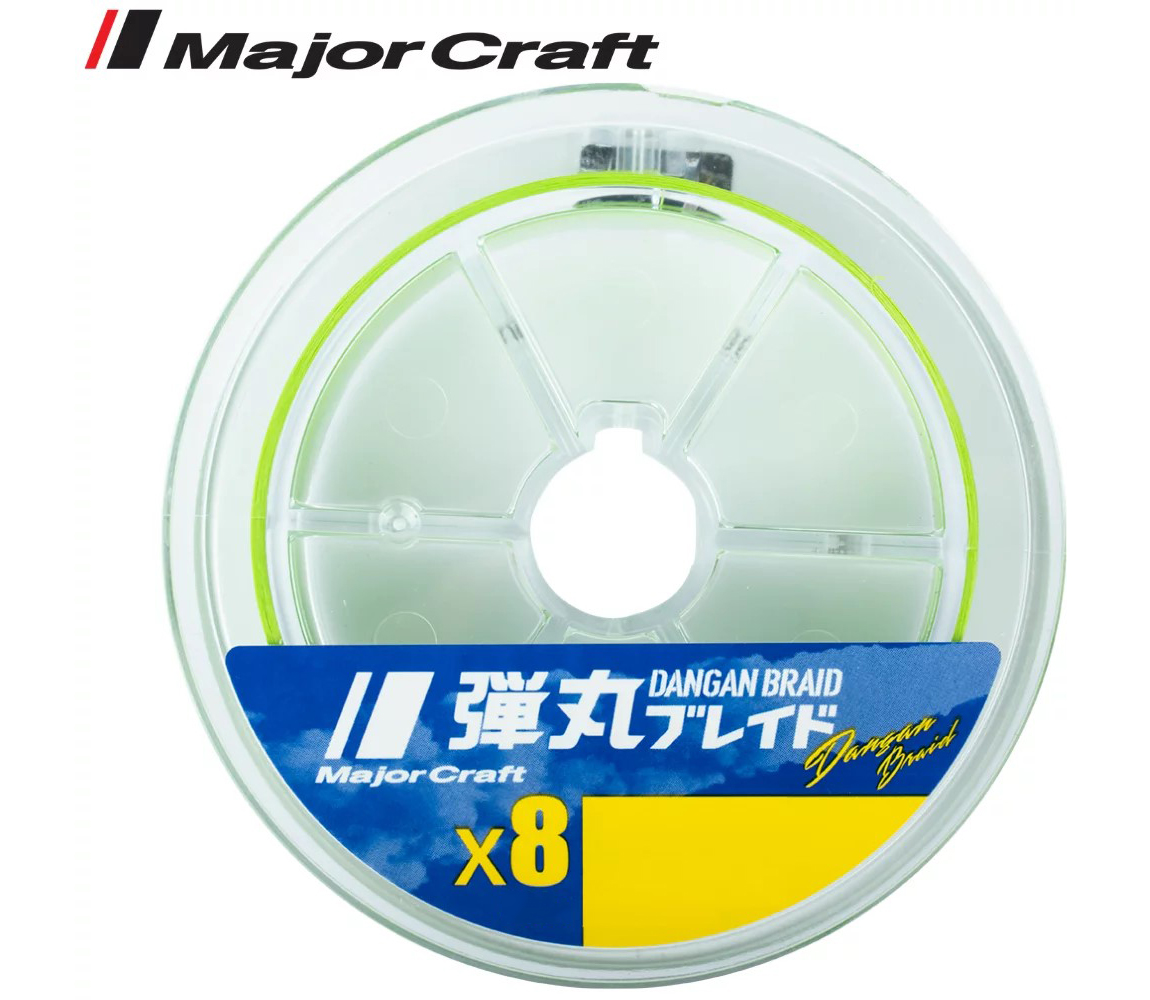 FIR TEXTIL MAJOR CRAFT DANGAN BRAID X8 150m #0.6 14lb Fluo Light Green