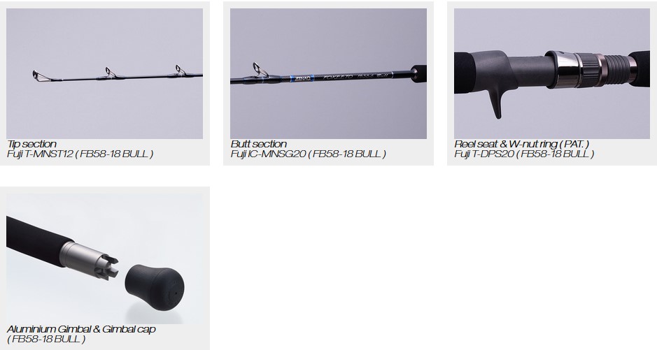 Lansetă Zenaq Fokeeto Bull FB58-18 Cast 5'8" 1.76m/650g, 1buc