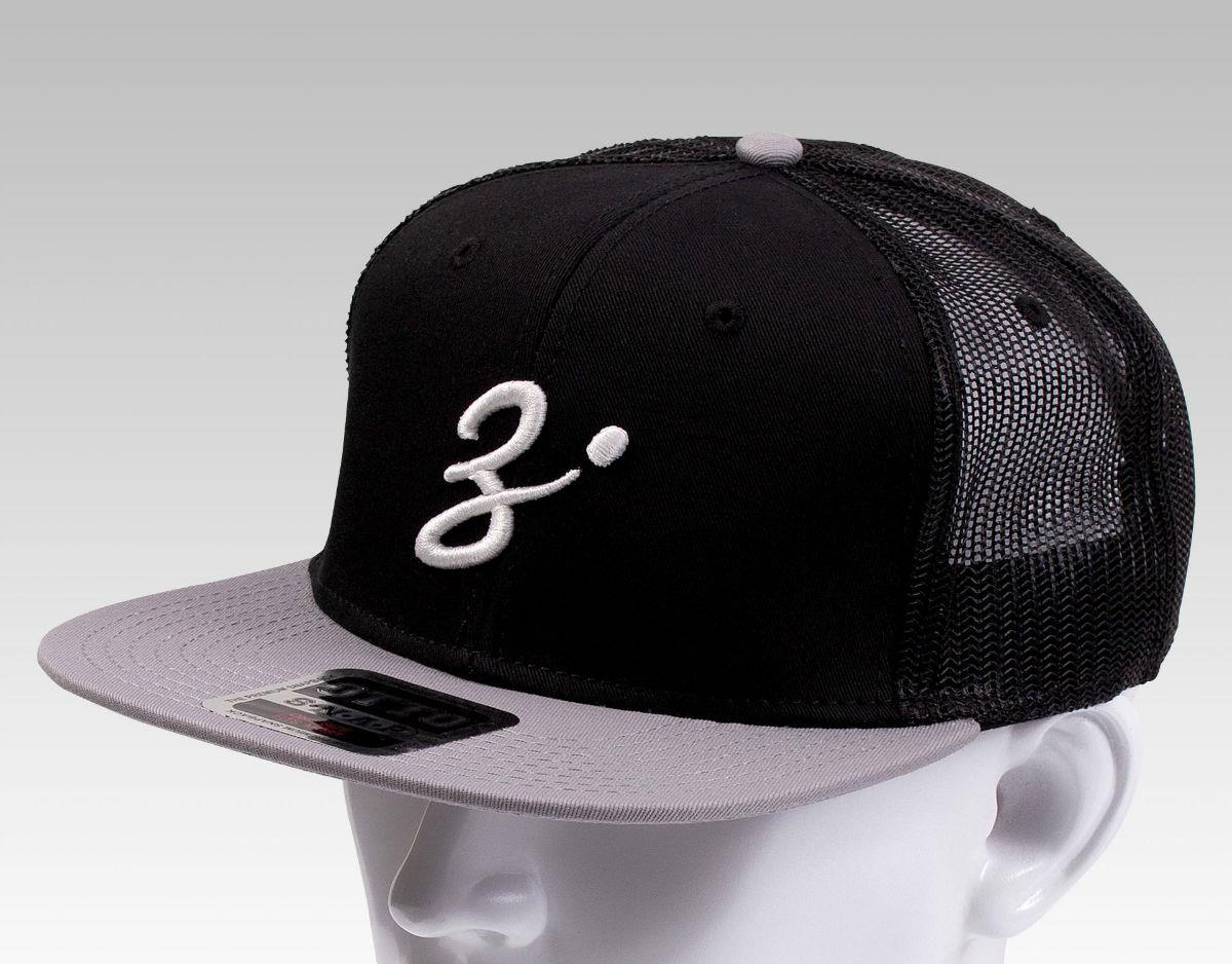 Șapcă Zenaq Flat Visor Mesh, Black-Gray