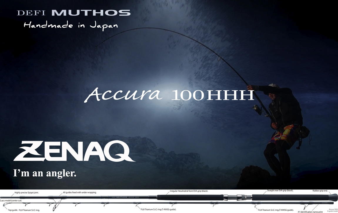 Lansetă Zenaq Muthos Accura 100H K  10'0" 3.04m/30-200g, 2buc