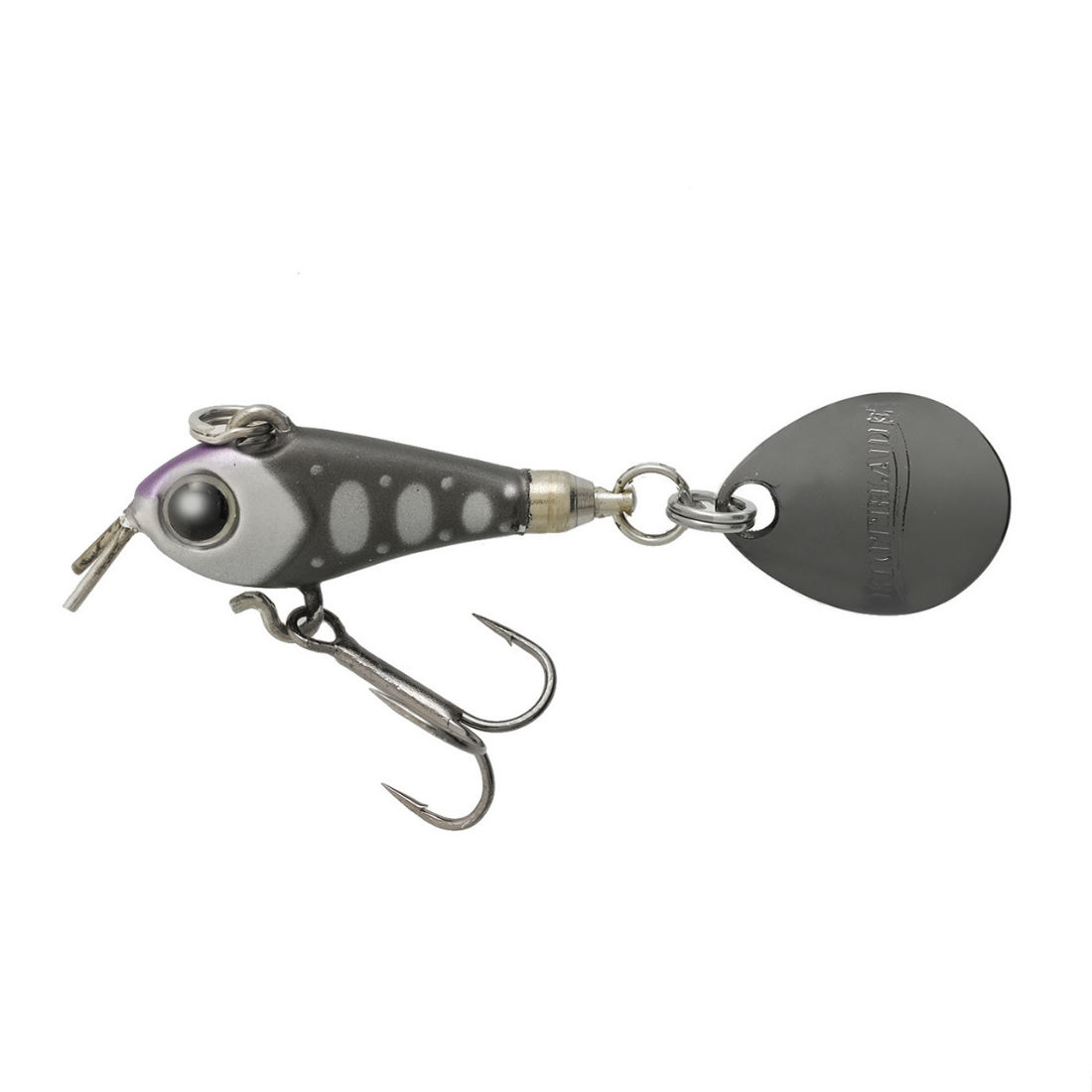 Spinnertail Tiemco Riot Blade, Culoare 104 Black Yamame, 2cm/5g